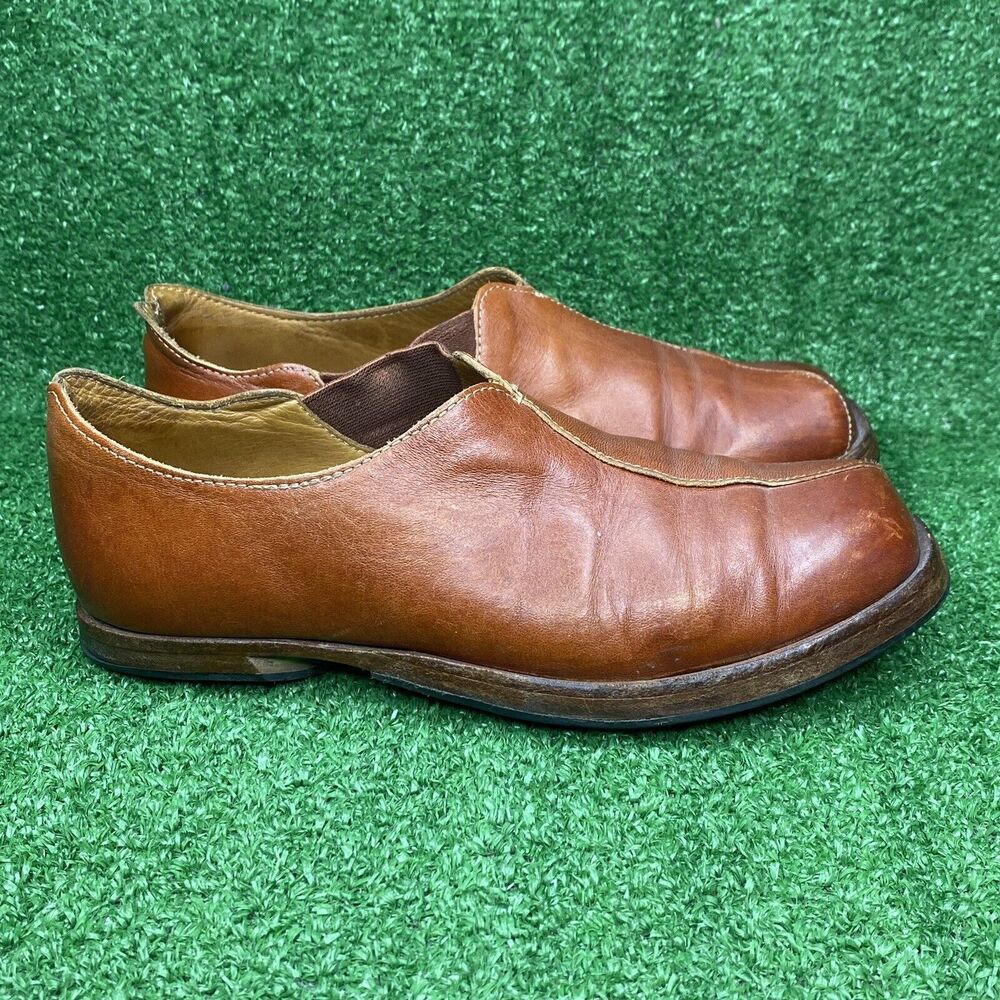 CYDWOQ‎ Vintage Women’s Brown Leather Shoes Size EU 37.5 US 6.5 Handmade In USA